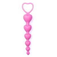 Розовая анальная цепочка-елочка «Оки-Чпоки» - 18,5 см.